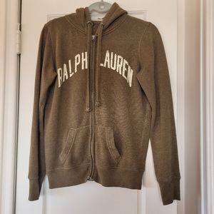 Ralph Lauren Women hoodie Full zip green